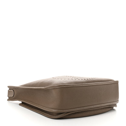 Hermes Taurillon Clemence Evelyne III PM Etoupe 4 of 11