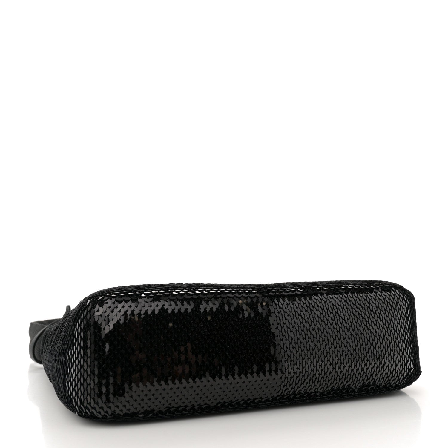 Prada Paillettes Sequin Mini Re-Edition 2000 Bag Black White 4 of 11