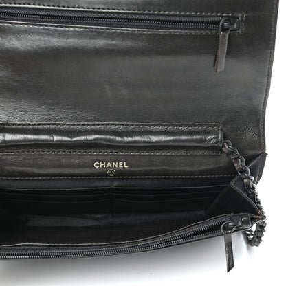 Chanel Nylon Travel Wallet On Chain WOC Black 5 of 9