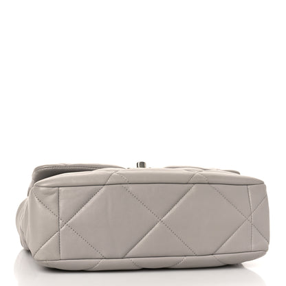 Chanel Lambskin Quilted Large Chanel 19 Flap Grey 4 of 9