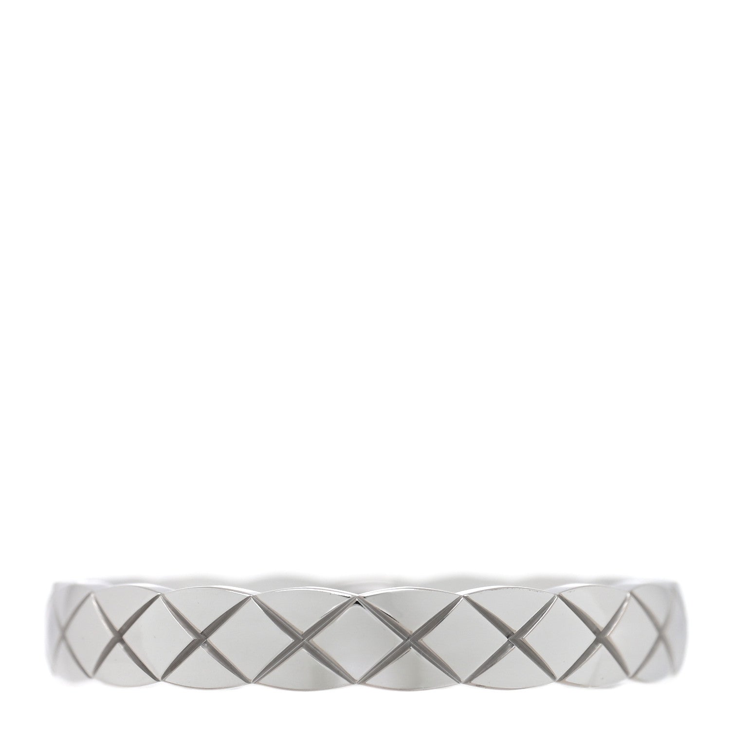 Chanel 18K White Gold Mini Coco Crush Ring 54 7 1 of 4