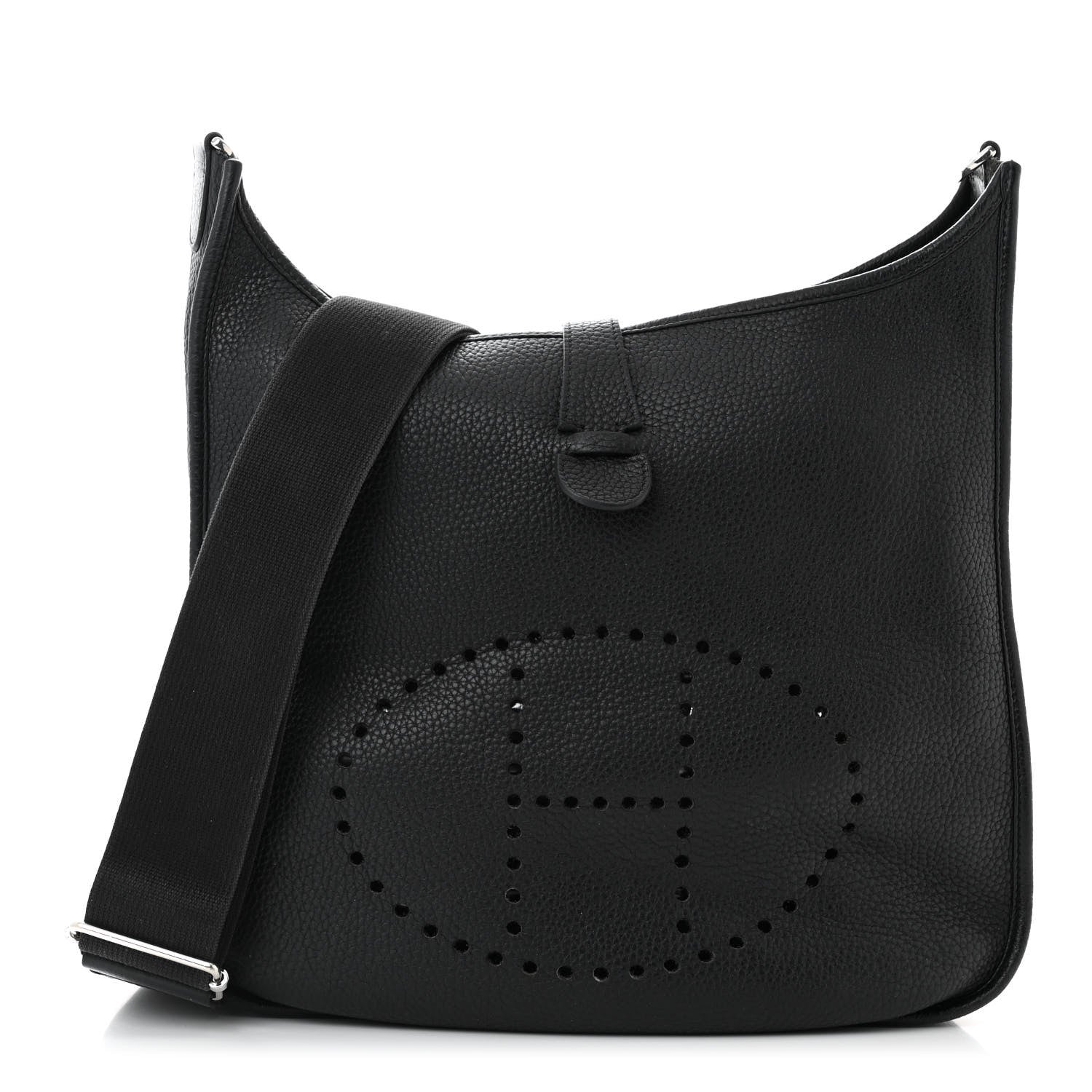 Hermes Taurillon Clemence Evelyne III PM Black 1 of 10