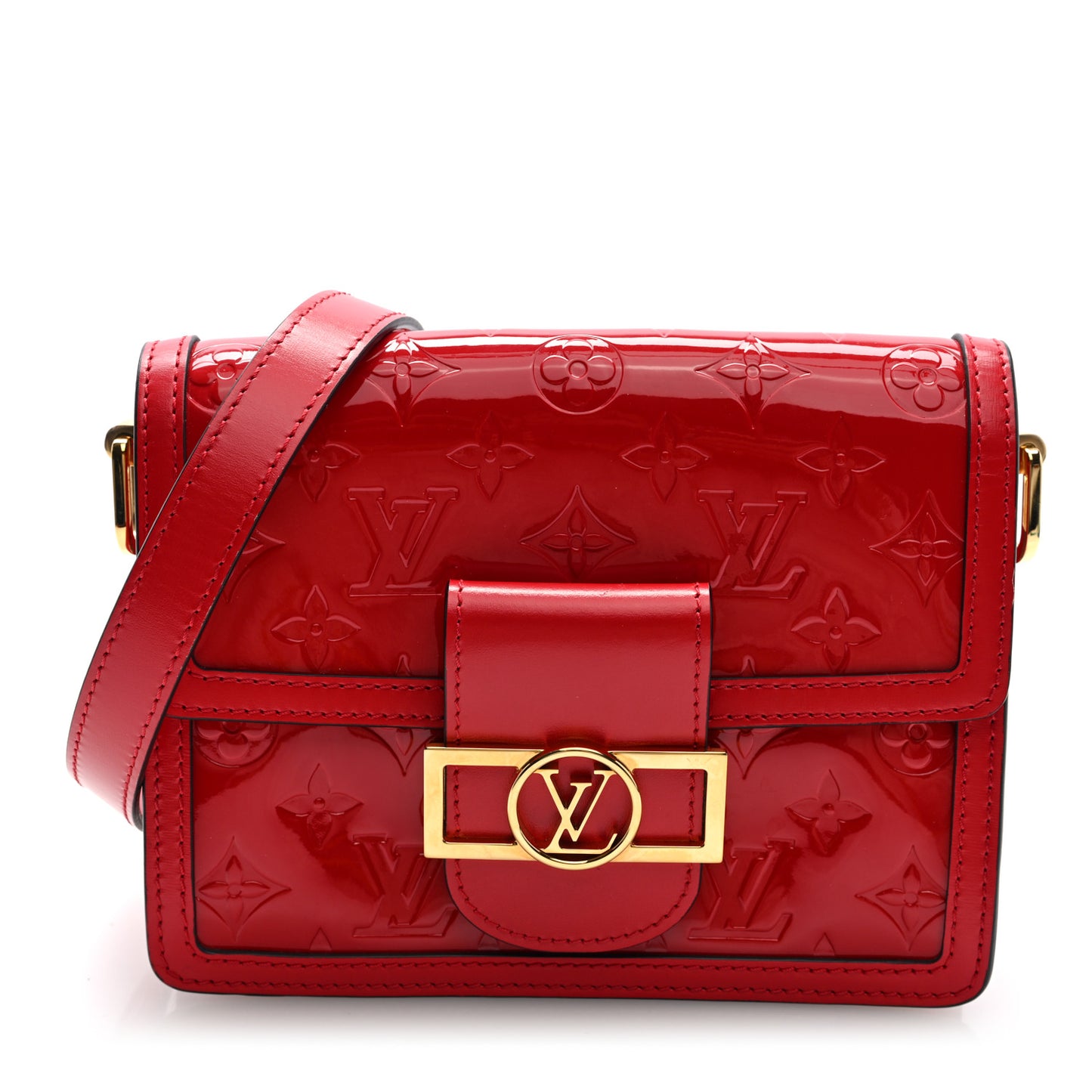 Vernis Monogram Dauphine Mini Red