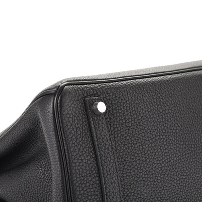 Hermes Taurillon Clemence Birkin 35 Black 8 of 37