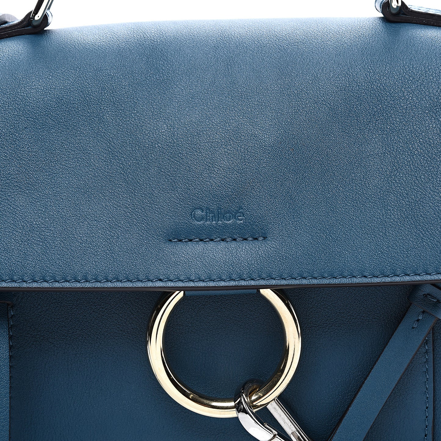Calfskin Mini Faye Day Shoulder Bag Navy Ink