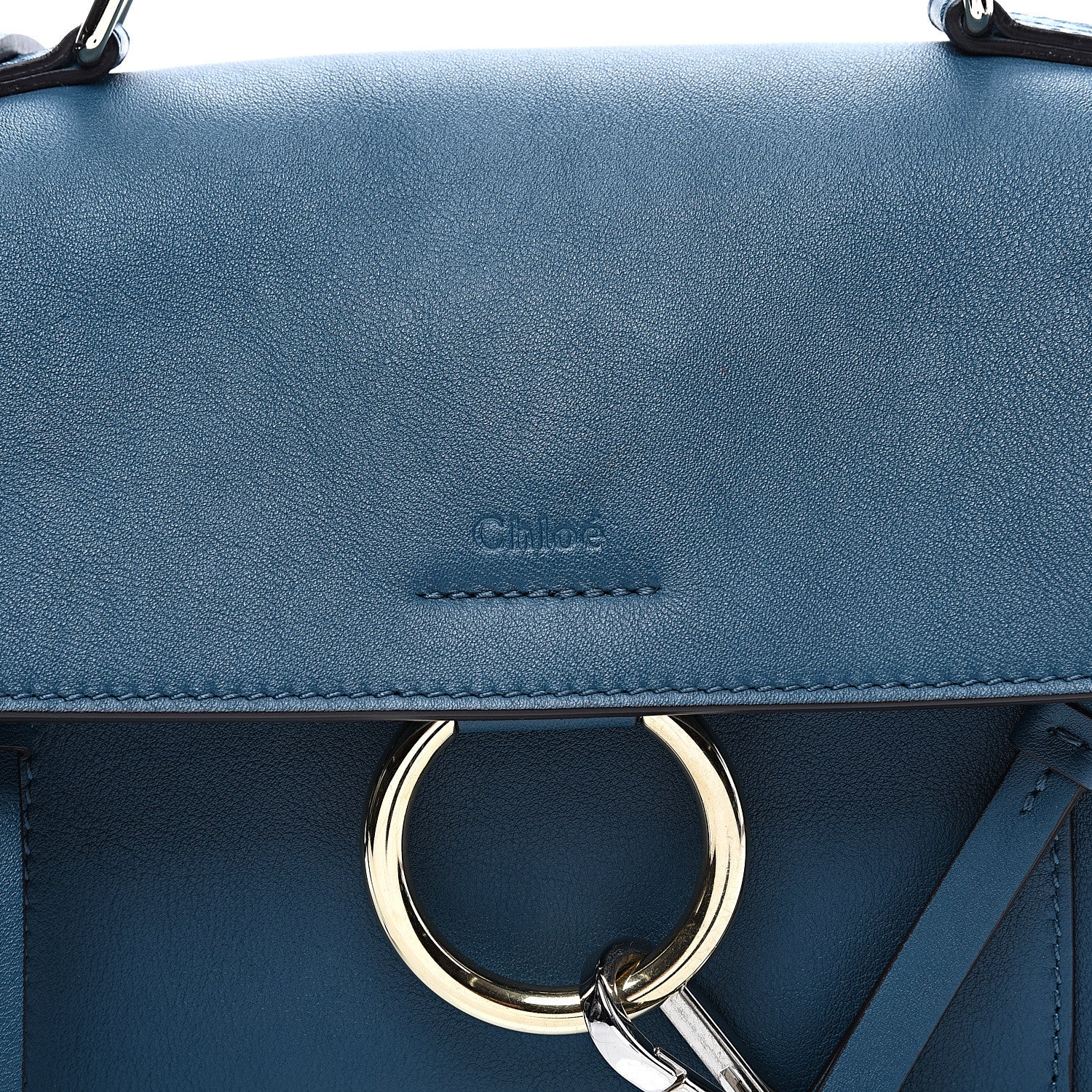 Chloe Calfskin Mini Faye Day Shoulder Bag Navy Ink 9 of 9