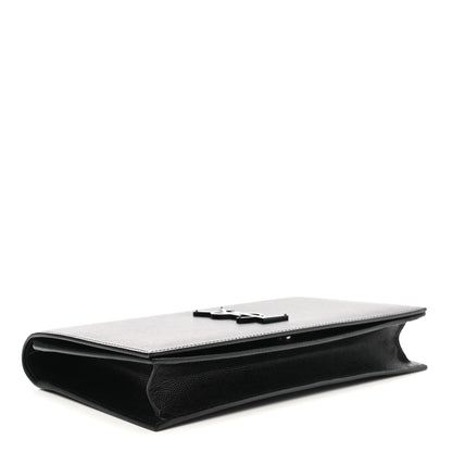 Saint Laurent Grain De Poudre Classic Monogram Kate Clutch Black 3 of 7
