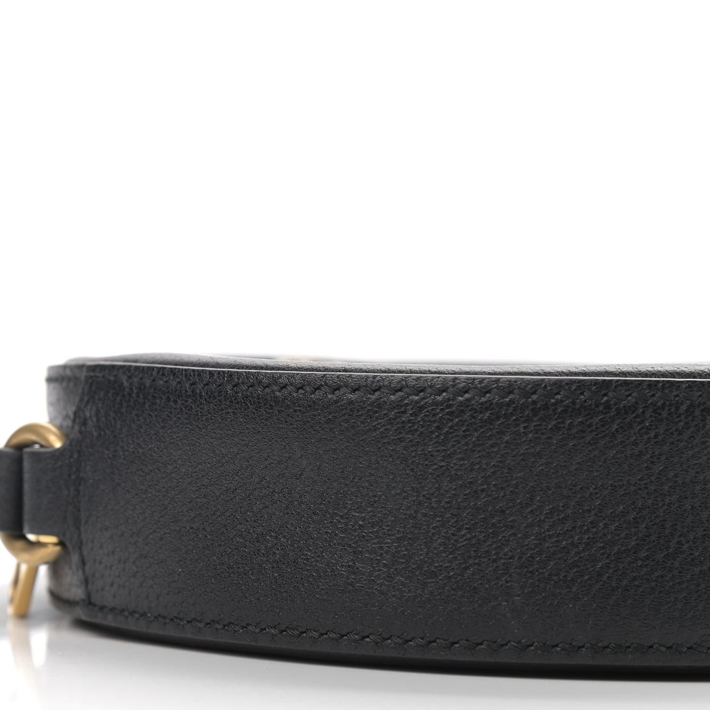 Velvet Calfskin GG Monogram Round Shoulder Bag Blue Beige
