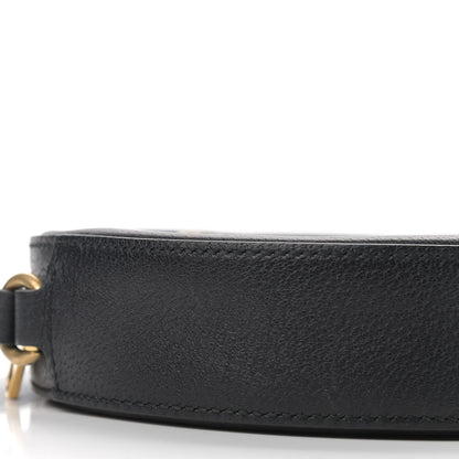 Gucci Velvet Calfskin GG Monogram Round Shoulder Bag Blue Beige 8 of 10