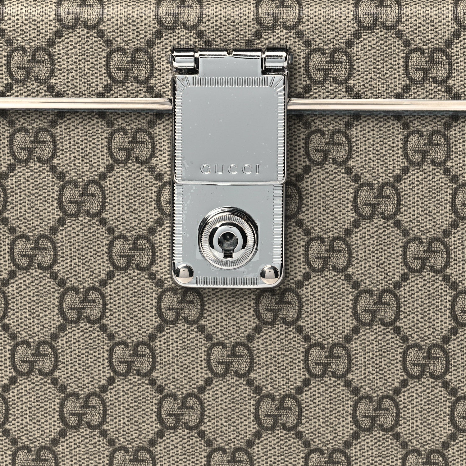 Gucci GG Supreme Monogram Globe-Trotter Beauty Case Brown 8 of 11