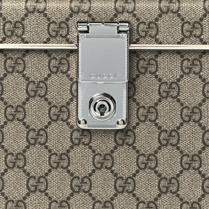 Gucci GG Supreme Monogram Globe-Trotter Beauty Case Brown 8 of 11