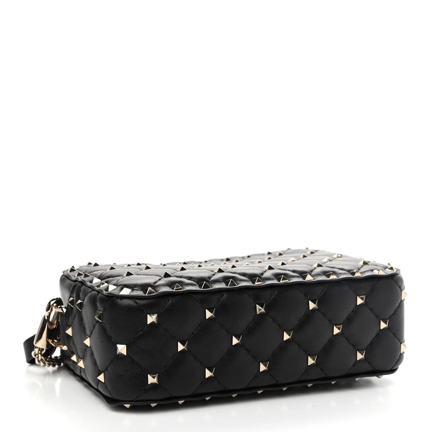 Valentino Garavani Nappa Rockstud Spike Camera Crossbody Bag Black 4 of 10