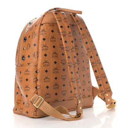 MCM Visetos Studded Medium Stark M Backpack Cognac 3 of 11