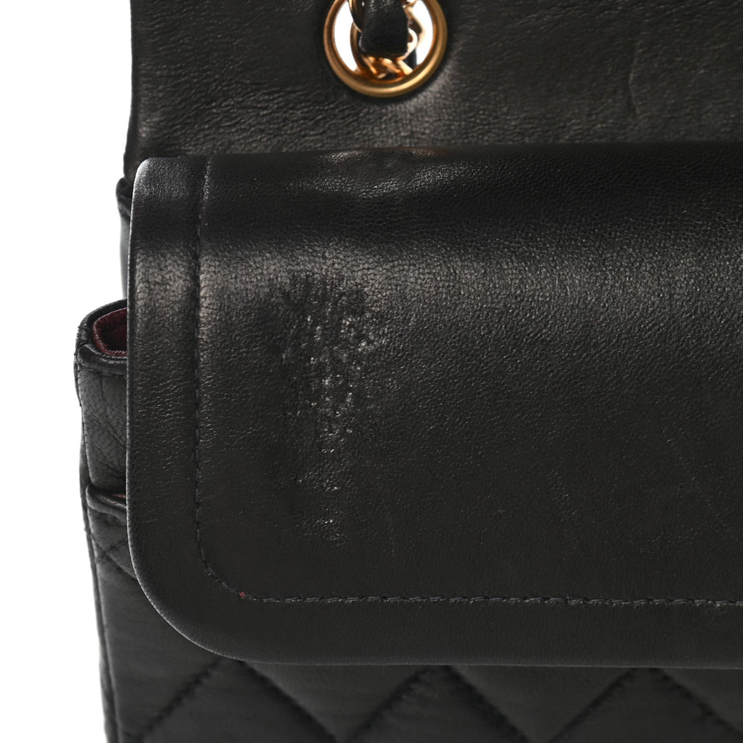 Chanel Lambskin Quilted Medium Double Flap Black 12 of 12