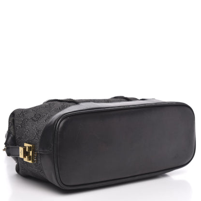 Gucci Monogram Carry On Duffle Bag Black 4 of 16