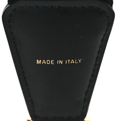 Fendi Jacquard Ribbon Vitello King FF Bi-Color Intreccio Adjustable Strap You Black White 5 of 5
