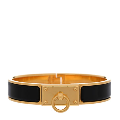Hermes Enamel Clic Anneau Bracelet GM Black 1 of 5