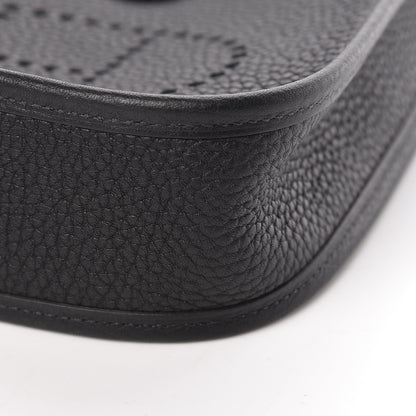 Hermes Taurillon Clemence Evelyne TPM Black 11 of 11