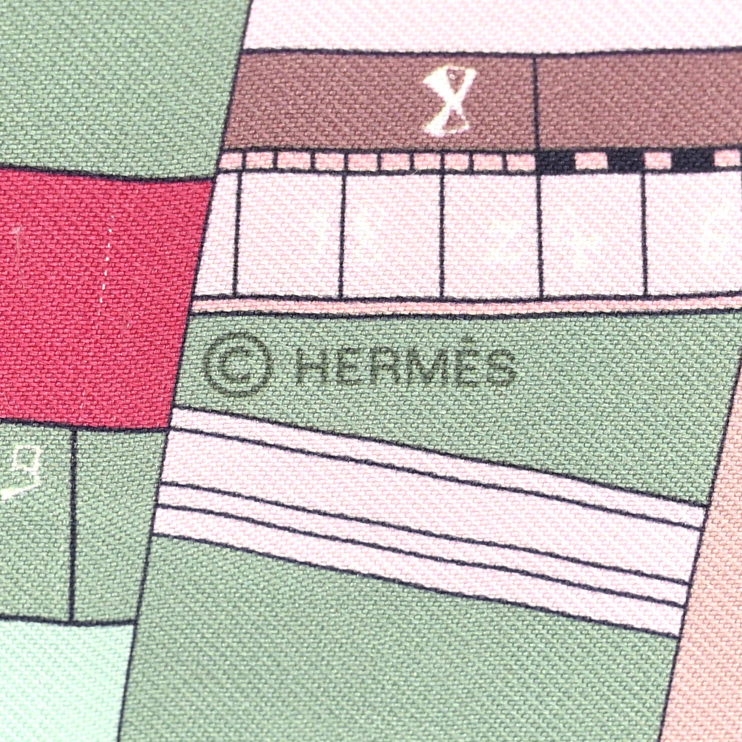 Hermes Silk Astrologie Nouvelle Twilly Rose Framboise Pistache 3 of 4
