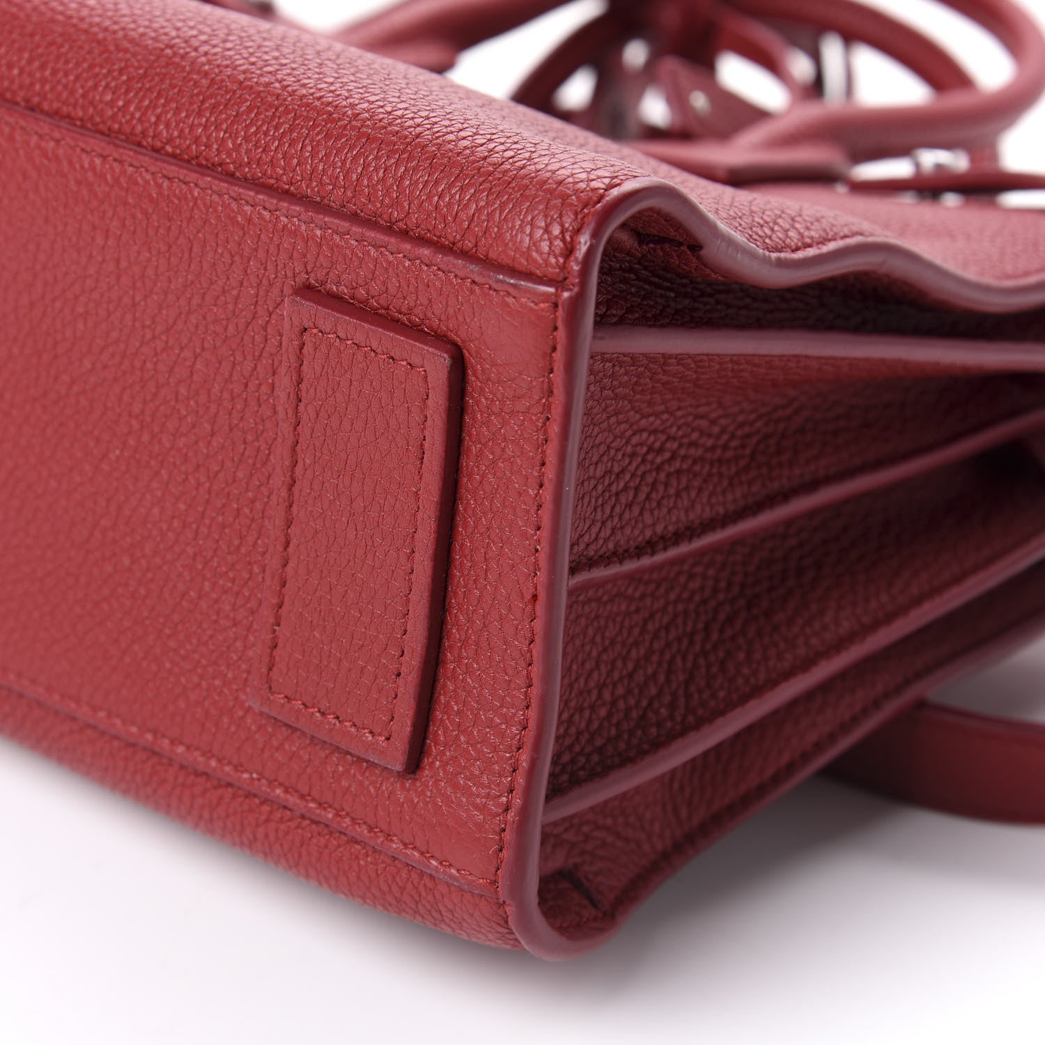 Saint Laurent Grained Calfskin Baby Sac De Jour Souple Red 8 of 12