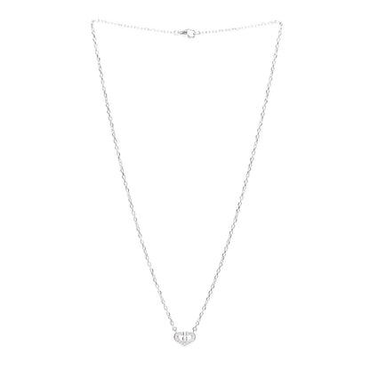 Cartier 18K White Gold Diamond Extra Small C Hearts And Symbols Necklace 3 of 6