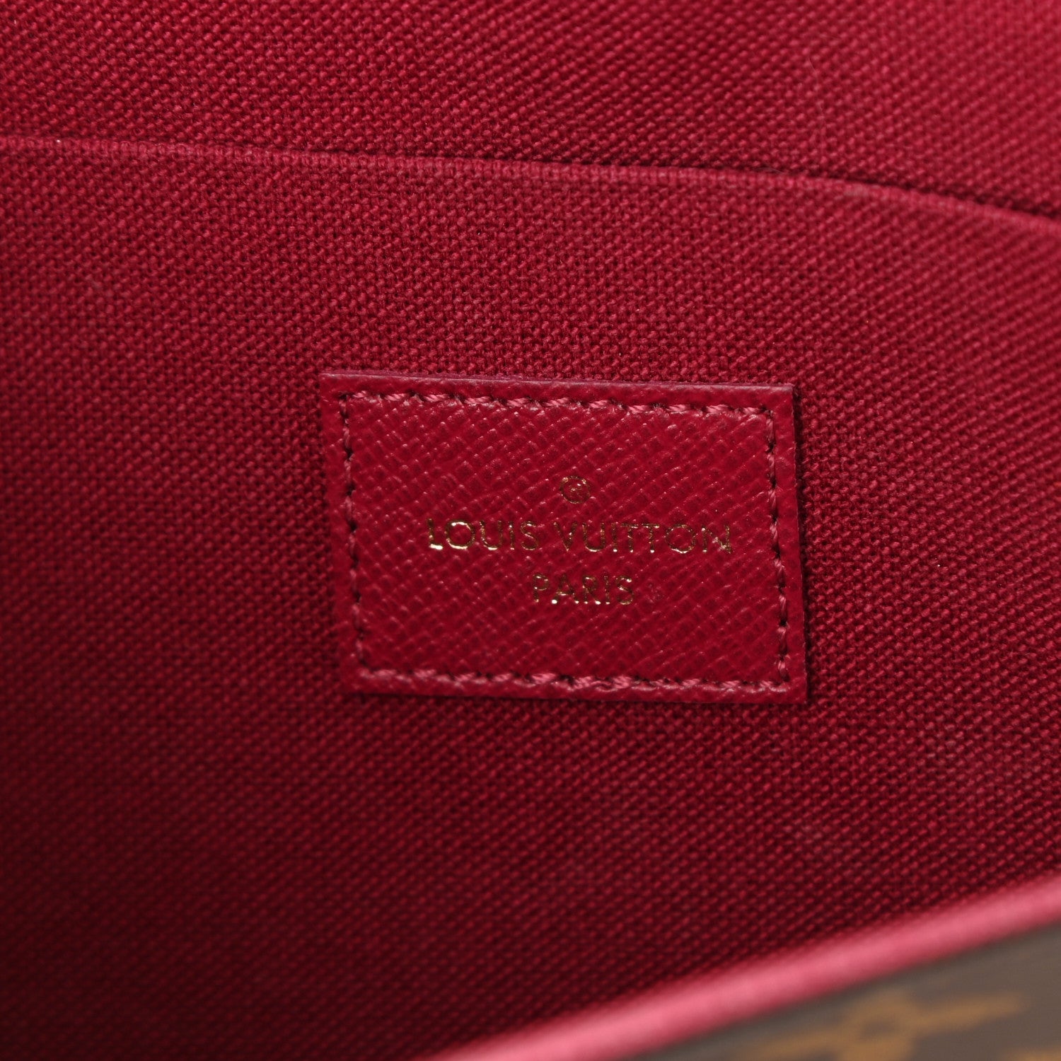 Louis Vuitton Monogram Pochette Felicie Chain Wallet Fuchsia 7 of 9