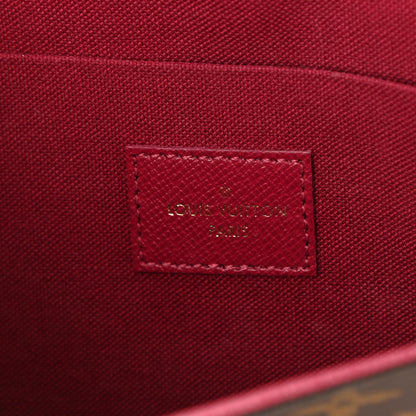 Louis Vuitton Monogram Pochette Felicie Chain Wallet Fuchsia 7 of 9