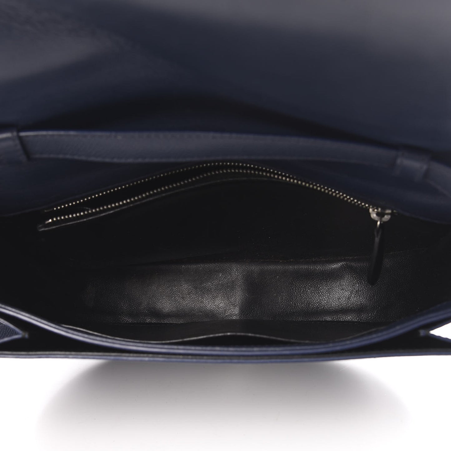 Grained Calfskin Logo Print S Ville Day Bag Bleu Canopee