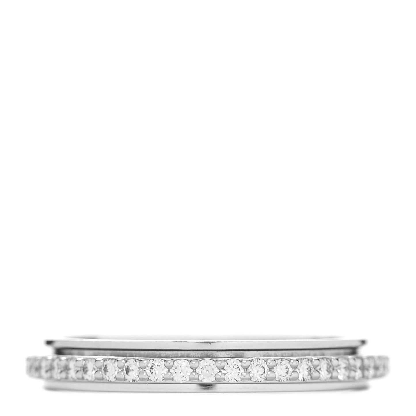 18K White Gold Diamond .35ctw Possession Wedding Band Ring 50 5.25
