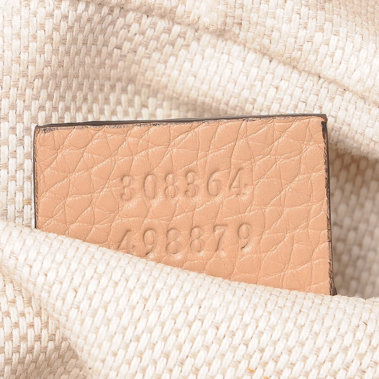Pebbled Calfskin Small Soho Disco Bag Rose Beige