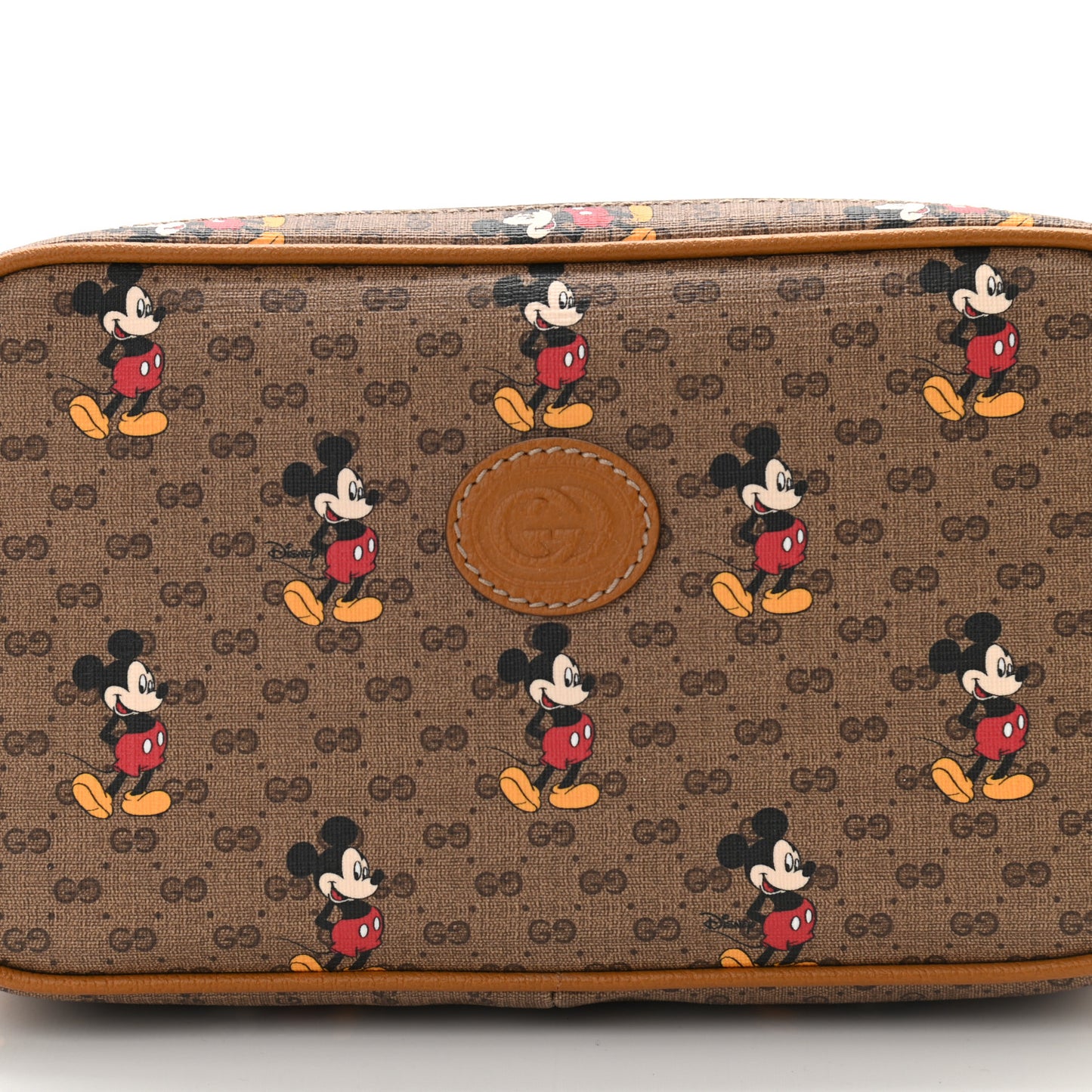 X DISNEY Mini Vintage GG Supreme Monogram Mickey Mouse Small Belt Bag 95 38 Beige Vintage Sun Oil