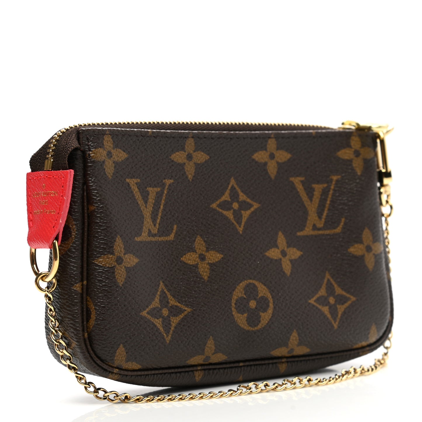 Monogram 2021 Christmas Animation London Mini Pochette Accessories Red