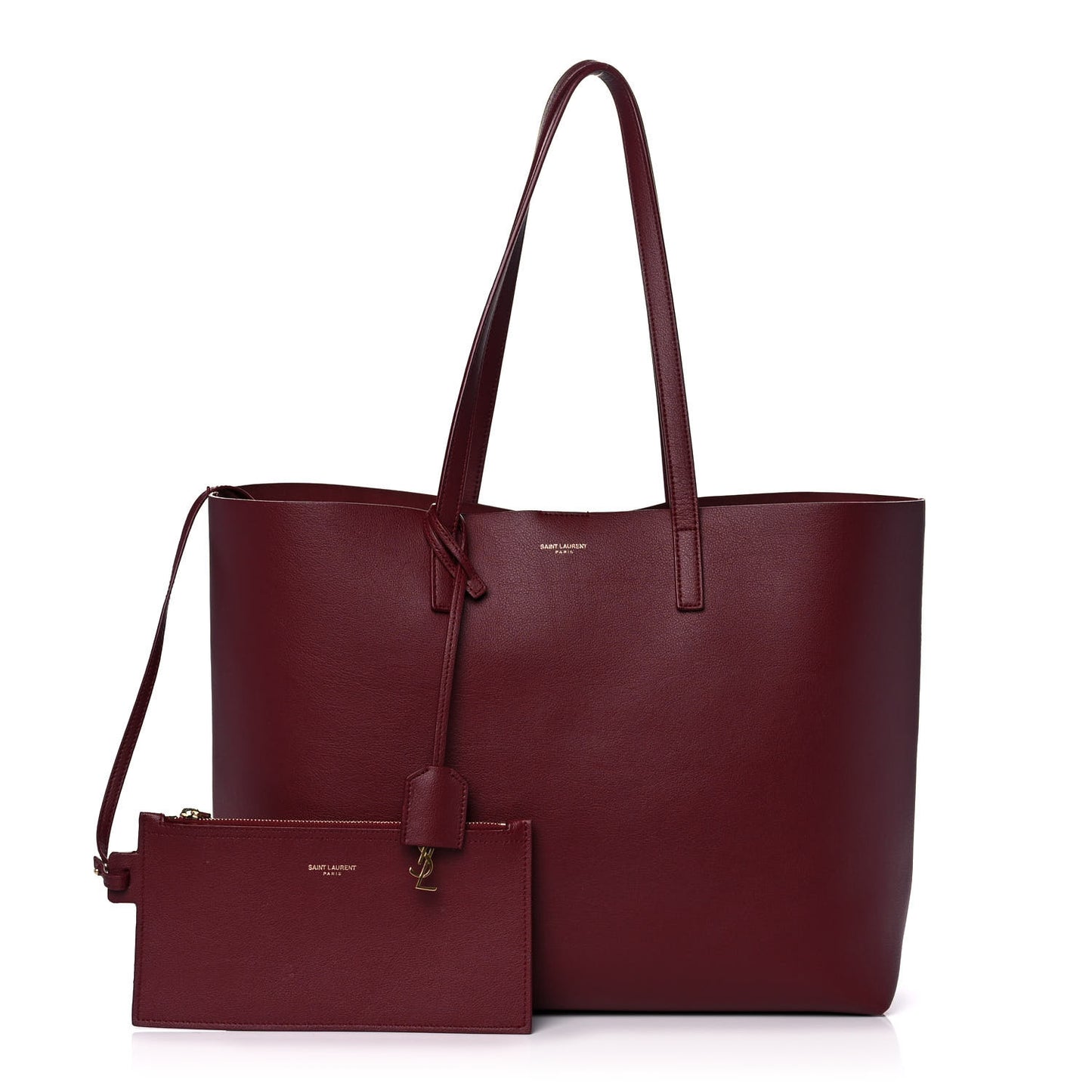 Calfskin Large Shopping Tote Palissandre