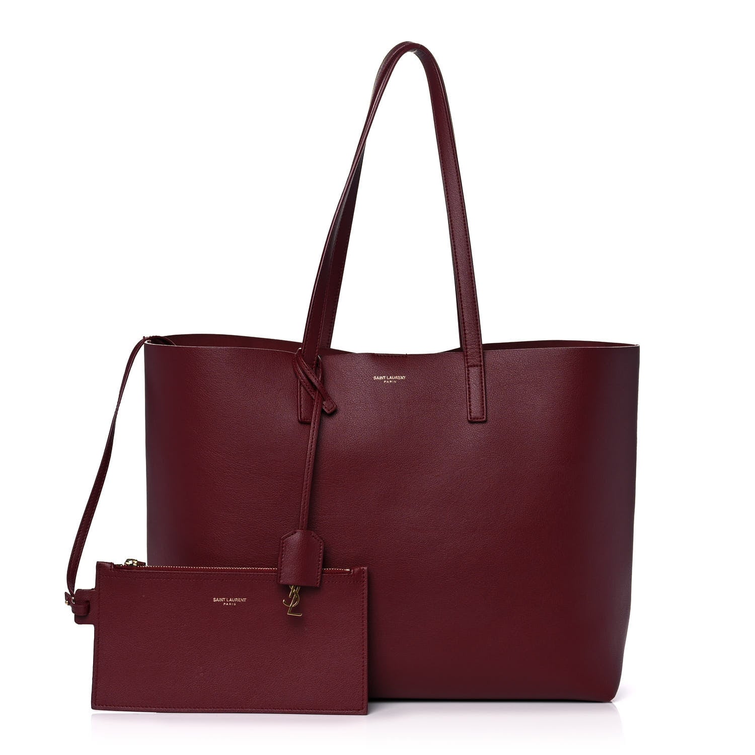 Saint Laurent Calfskin Large Shopping Tote Palissandre 1 of 16