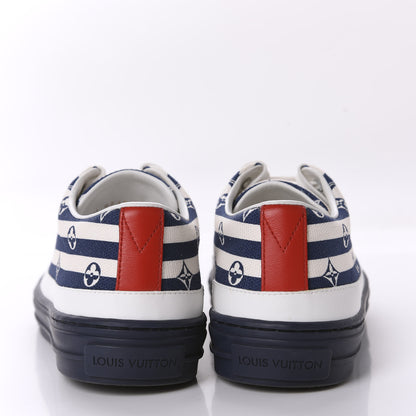 Louis Vuitton Canvas Escale Stellar Sneakers 35.5 Blue 6 of 9