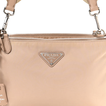 Prada Re-Nylon Saffiano Re-Edition 2000 Double Zip Crossbody Bag Cammeo 9 of 11