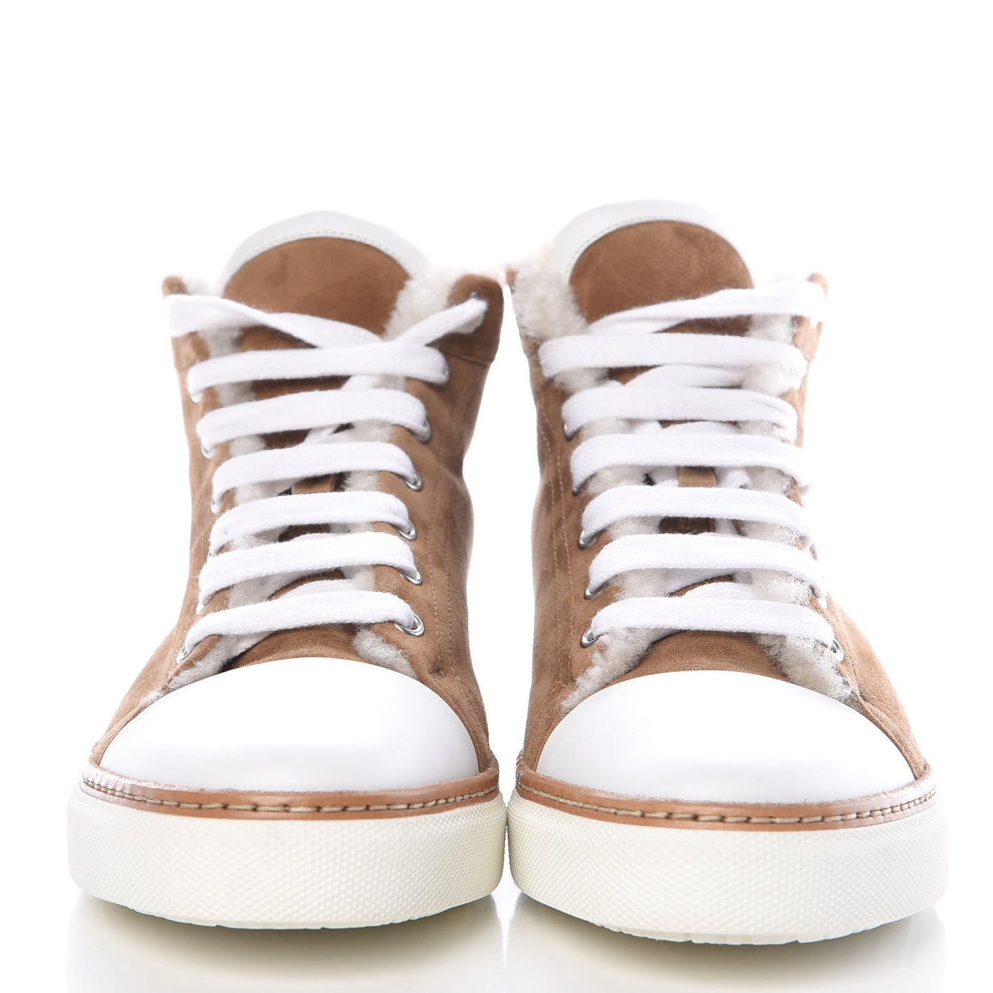 Suede Shearling Womens Jimmy High Top Sneakers 41