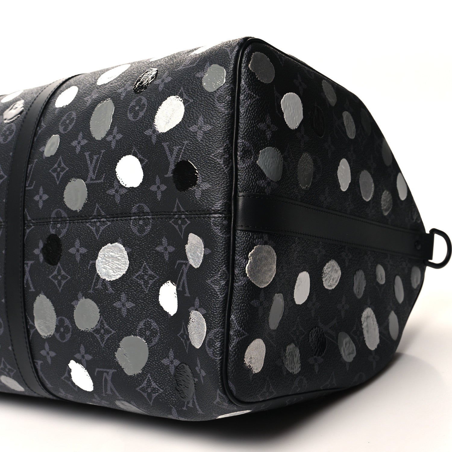 Louis Vuitton LV X YK Monogram Eclipse Keepall Bandouliere 55 Black Silver 8 of 8