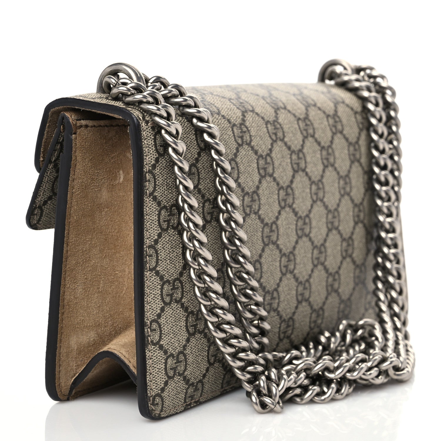 Gucci GG Supreme Monogram Small Dionysus Shoulder Bag Taupe 3 of 11