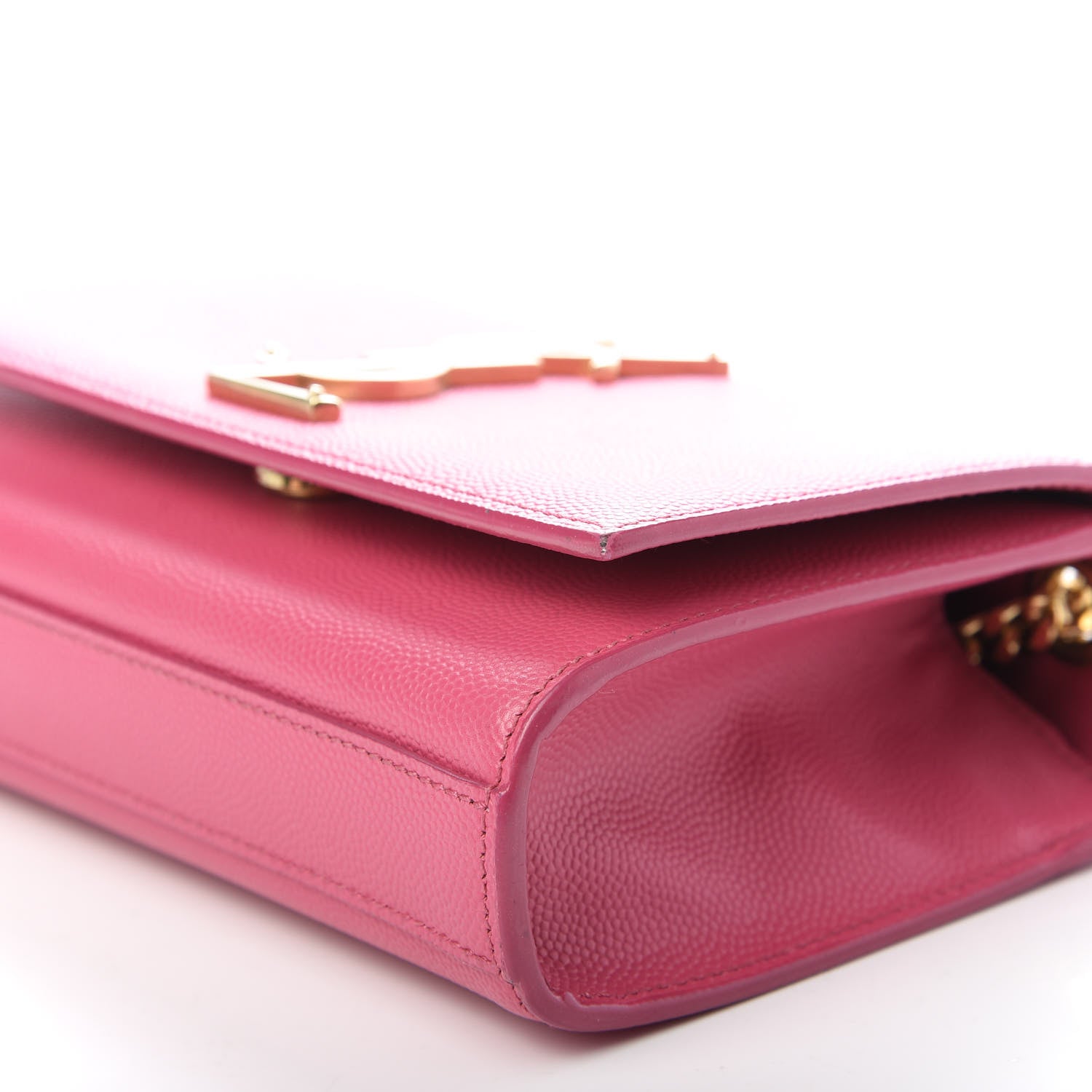 Saint Laurent Grain De Poudre Small Monogram Kate Satchel Bubblegum 6 of 9