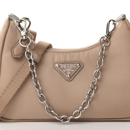 Prada Tessuto Nylon Saffiano Mini Re-Edition 2000 Shoulder Bag Cammeo 9 of 9