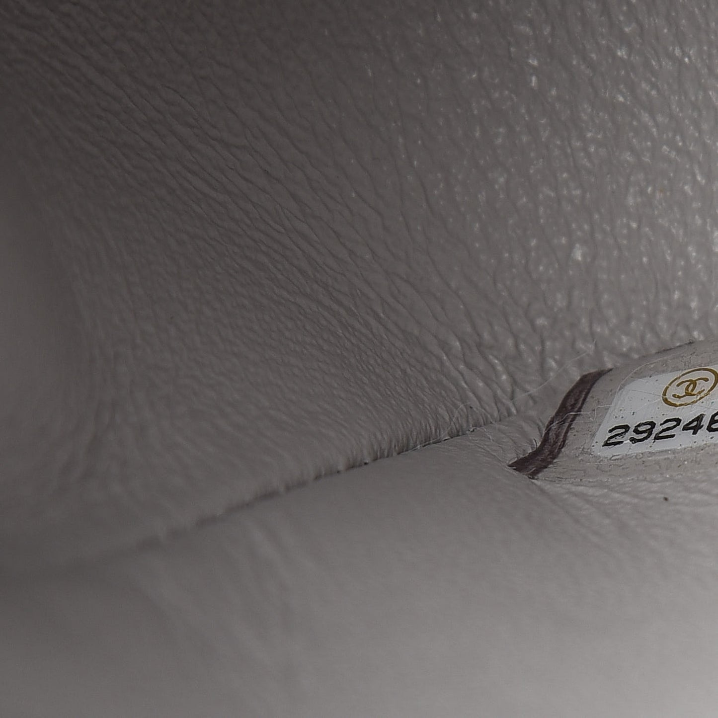 Lambskin Quilted Mini Rectangular Flap Grey