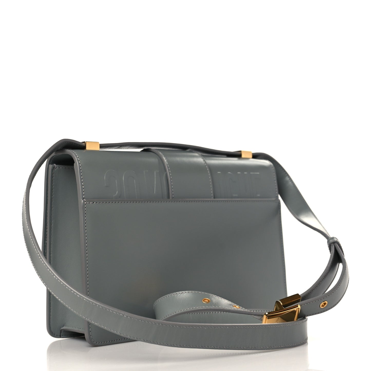 Smooth Calfskin 30 Montaigne Flap Bag Gray