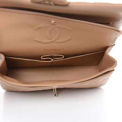 Chanel Caviar Quilted Medium Double Flap Beige 5 of 12