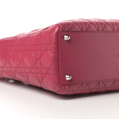 Christian Dior Lambskin Cannage Large Lady Dior Pink 9 of 14