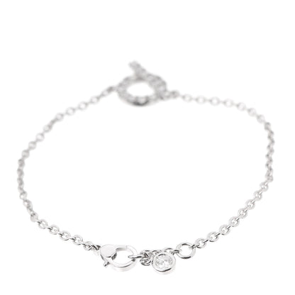 Hermes 18K White Gold Diamond Finesse Bracelet SH 3 of 5