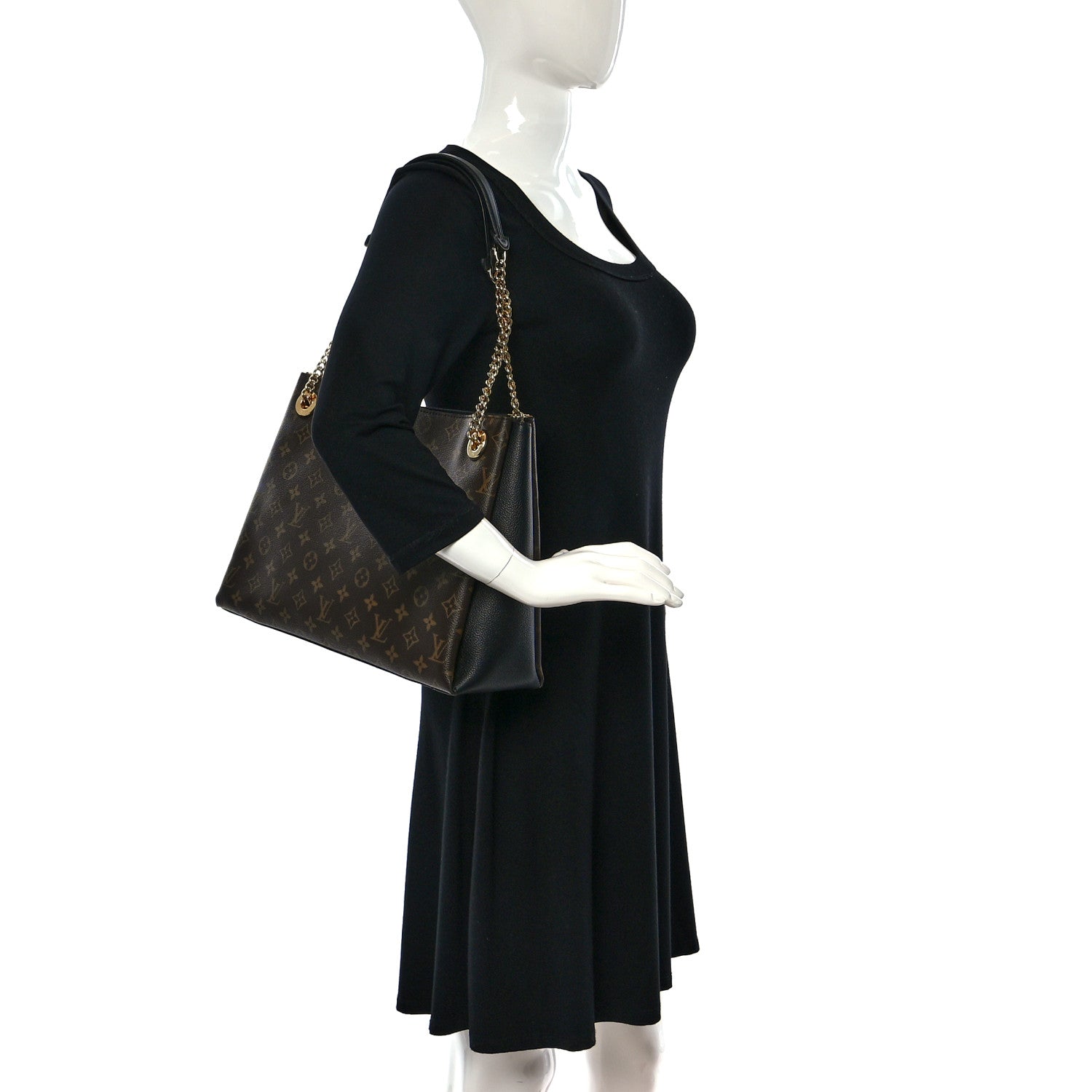 Louis Vuitton Monogram Surene MM Black 2 of 11