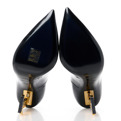 Saint Laurent Patent Opyum 110 Pumps 37.5 Black Gold 5 of 8