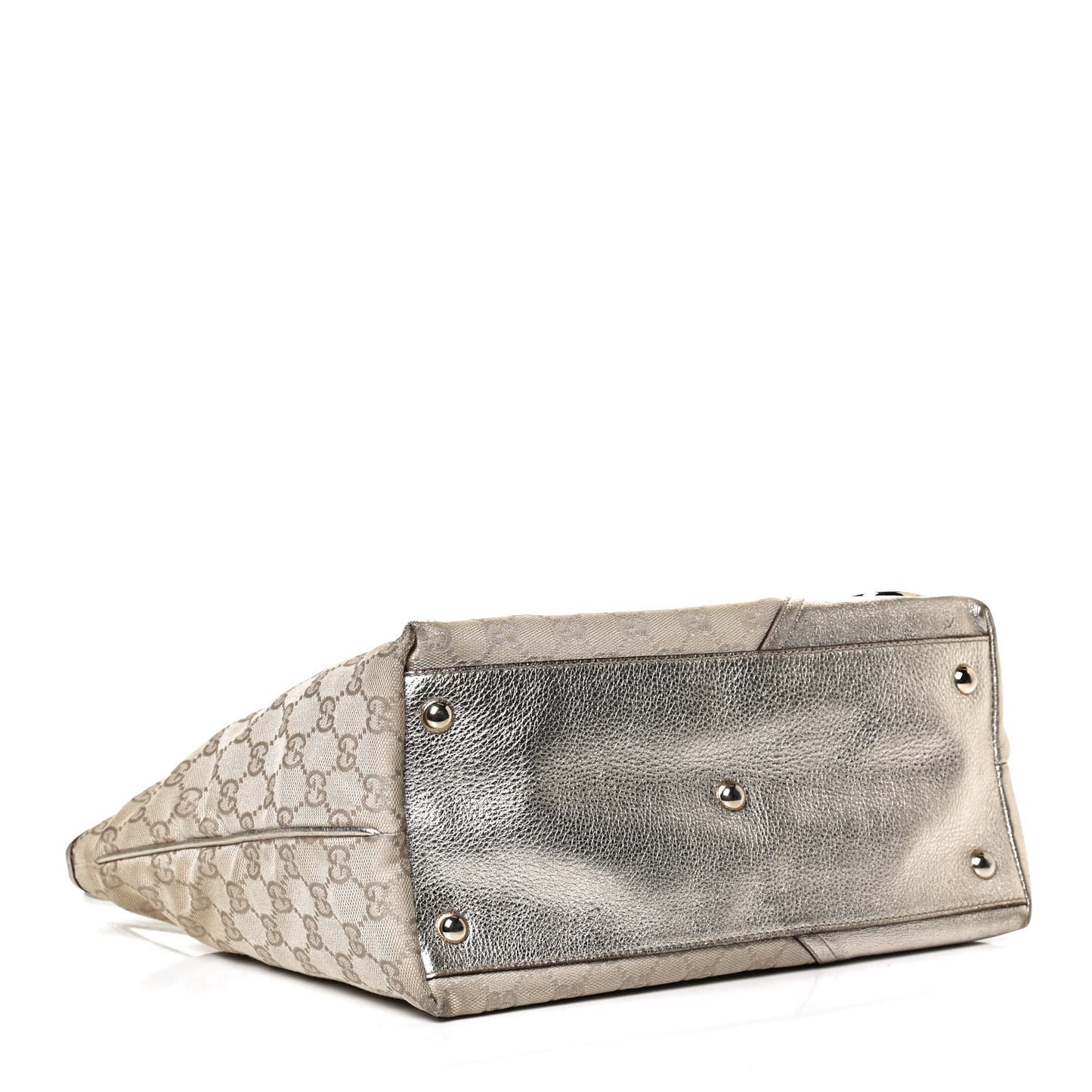 Monogram Medium New Britt Tote Gold