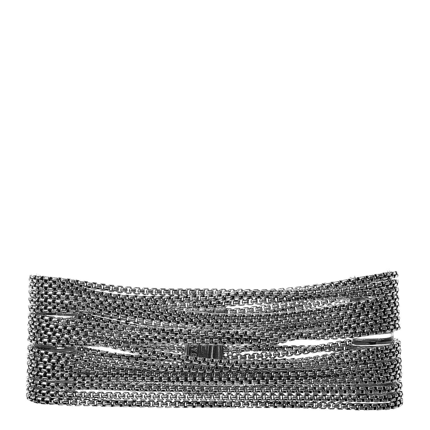 Sterling Silver Multi-Row Box Chain Bracelet